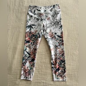 Evolution and Creation Women’s Floral Patterned Leggings - Size Large